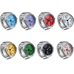 Silver Alloy Stretchy finger ring watch *2 colors left*